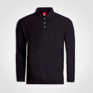 Long Sleeve Golfer in Black