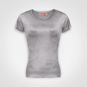 Ladies Classic T-Shirt in Grey Melange