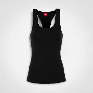 Ladies Racerback Vest in Black