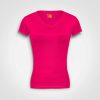 Ladies Fitted V-Neck T-Shirt - Fuchsia