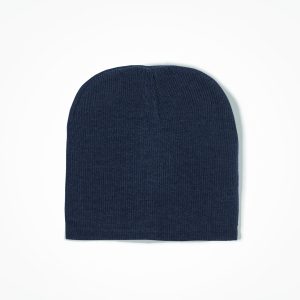 Skull Beanie in Navy