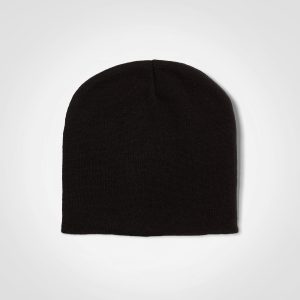 Skull Beanie in Black