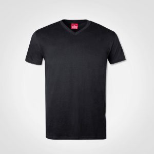 Unisex V-Neck T-Shirt in Black