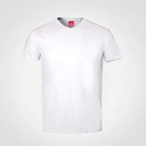 Unisex V-Neck T-Shirt in White