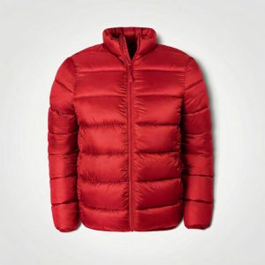 Alaska Puffer Jacket in Red