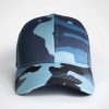 Basic 6 Panel Camo Cap - Blue Camo