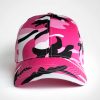 Basic 6 Panel Camo Cap - Pink Camo