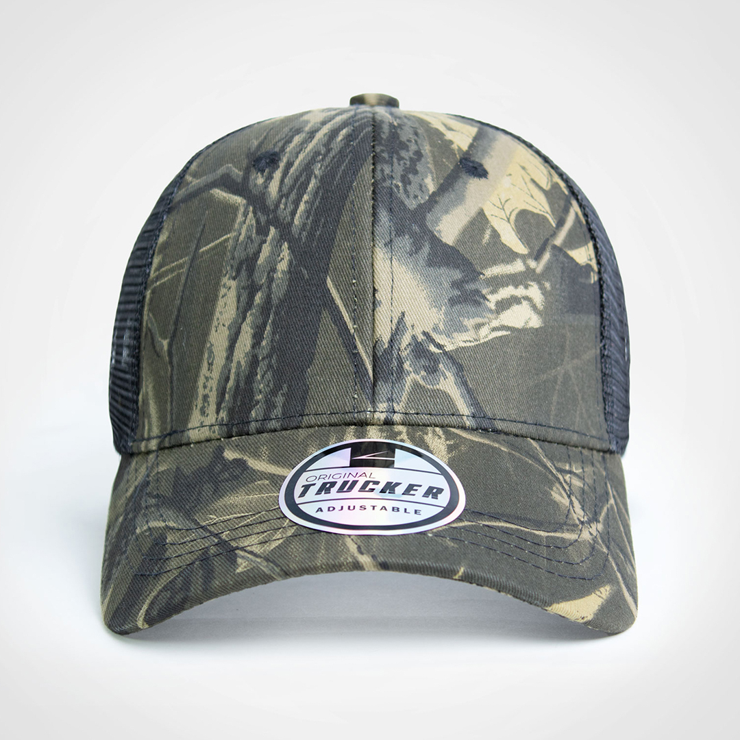 Trucker Camo Cap – Forrest Camo Black