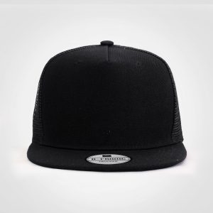 A Frame Trucker Cap in Black