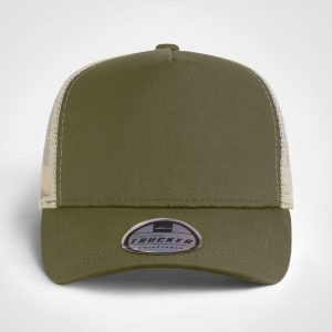 Trucker Cap in Olive Stone