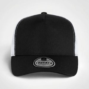 Trucker Cap in Black White