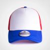 Vintage Trucker Three Tone Cap - Royal White Red