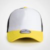 Vintage Trucker Three Tone Cap - Yellow White Black