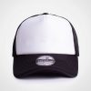 Vintage Trucker Two Tone Cap - Black White