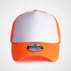 Vintage Trucker Two Tone Cap - Orange White