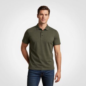 Mens Golfer in Olive