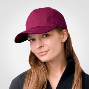 Superior 5 Panel Cap in Burgundy