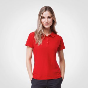 Ladies Golfer in Red