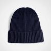 Glacier Ribbed Beanie - Navy