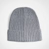 Glacier Ribbed Beanie - Grey Melange