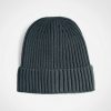Glacier Ribbed Beanie - Charcoal