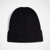 Glacier Ribbed Beanie - Black