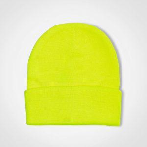 Aspen Beanie in Cyber Lime