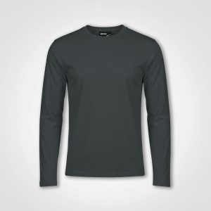 Premium Long Sleeve T-Shirt in Charcoal