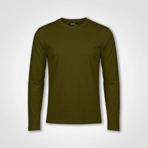 Premium Long Sleeve T-Shirt in Olive