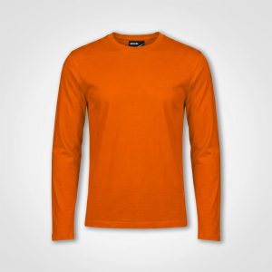 Premium Long Sleeve T-Shirt in Orange