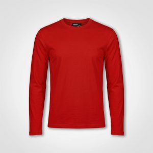Premium Long Sleeve T-Shirt in Red