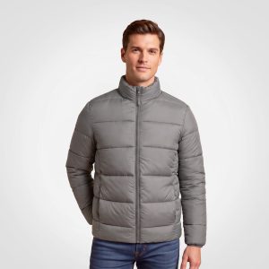 Alaska Puffer Jacket in Grey