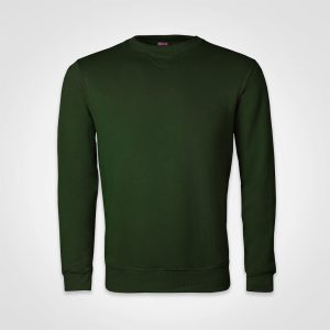Basic Crew Neck Sweater in Bottle