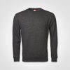 Basic Crew Neck Sweater - Charcoal Melange