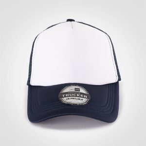 Vintage Trucker Two Tone Cap in Navy White