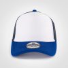 Vintage Trucker Three Tone Cap - Royal White Navy